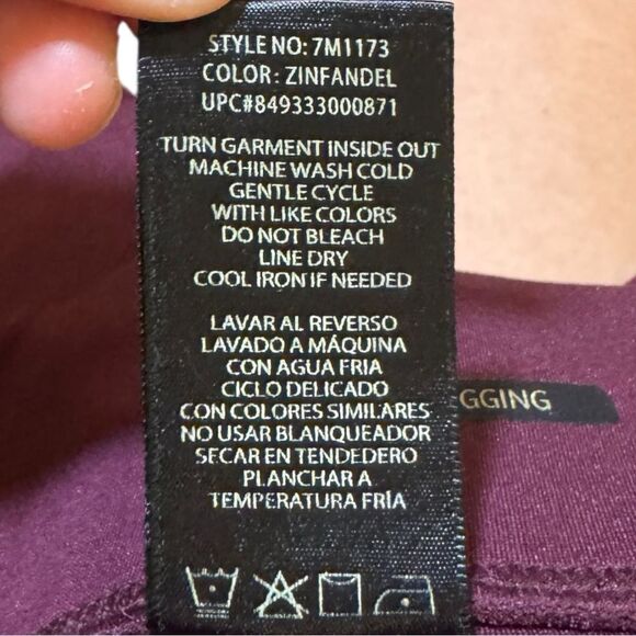 Seven7 Purple Maroon Leggings Form-Fitting Stretchy Bottoms Sz XL - Picture 10 of 10